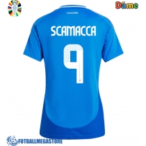 Fotballdrakt Dame Italia Gianluca Scamacca #9 Hjemmedrakt EM 2024 Kortermet